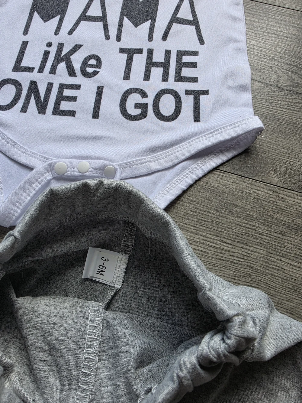 3/$6 White Graphic Tank Bodysuit & Gray Shorts Set - Kids